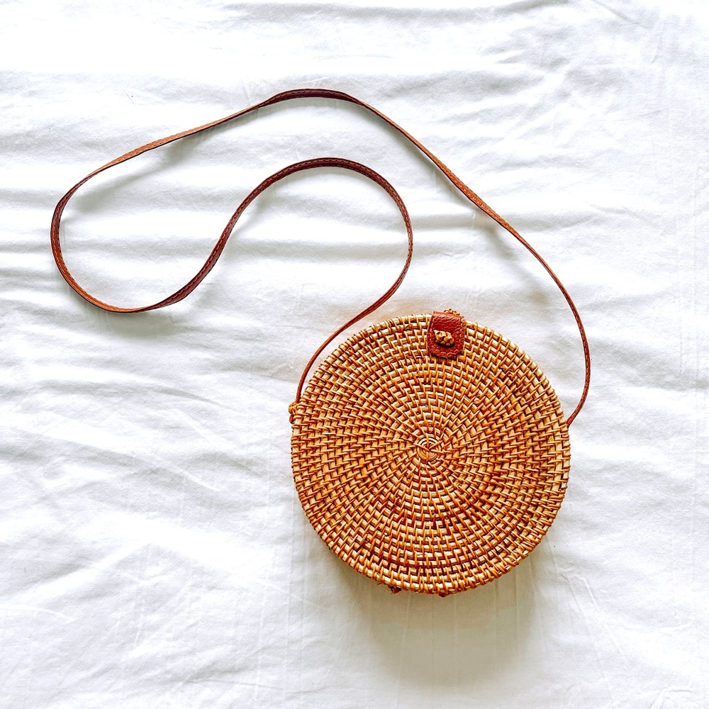 Rattan Circle Bag
